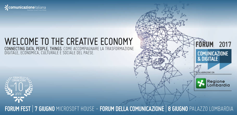 Grafica: Locandina del Forum 2017 Comunicazione & Digitale