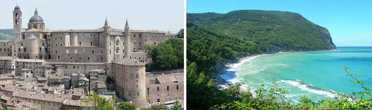 Foto: Urbino e la Riviera del Conero