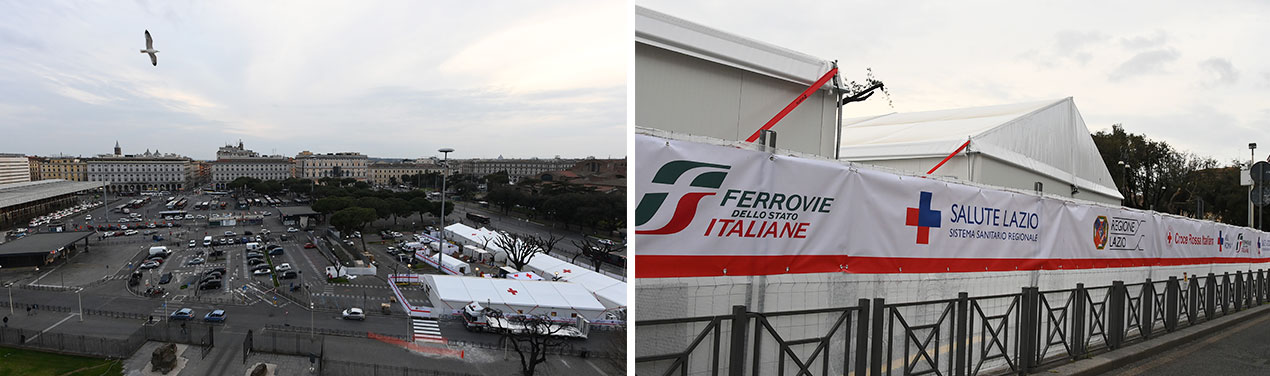 Photo: Vaccination point in Roma Termini